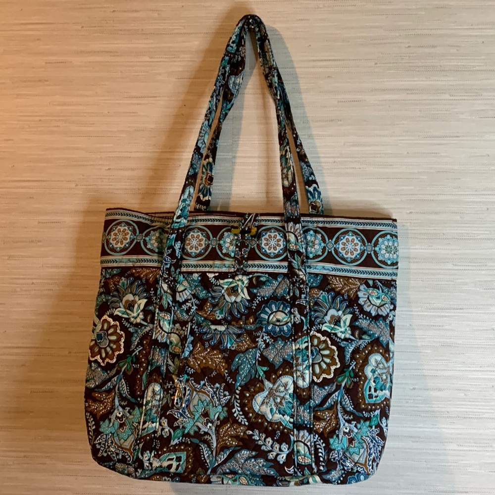 Vera Bradley “Vera” Tote in Java Blue